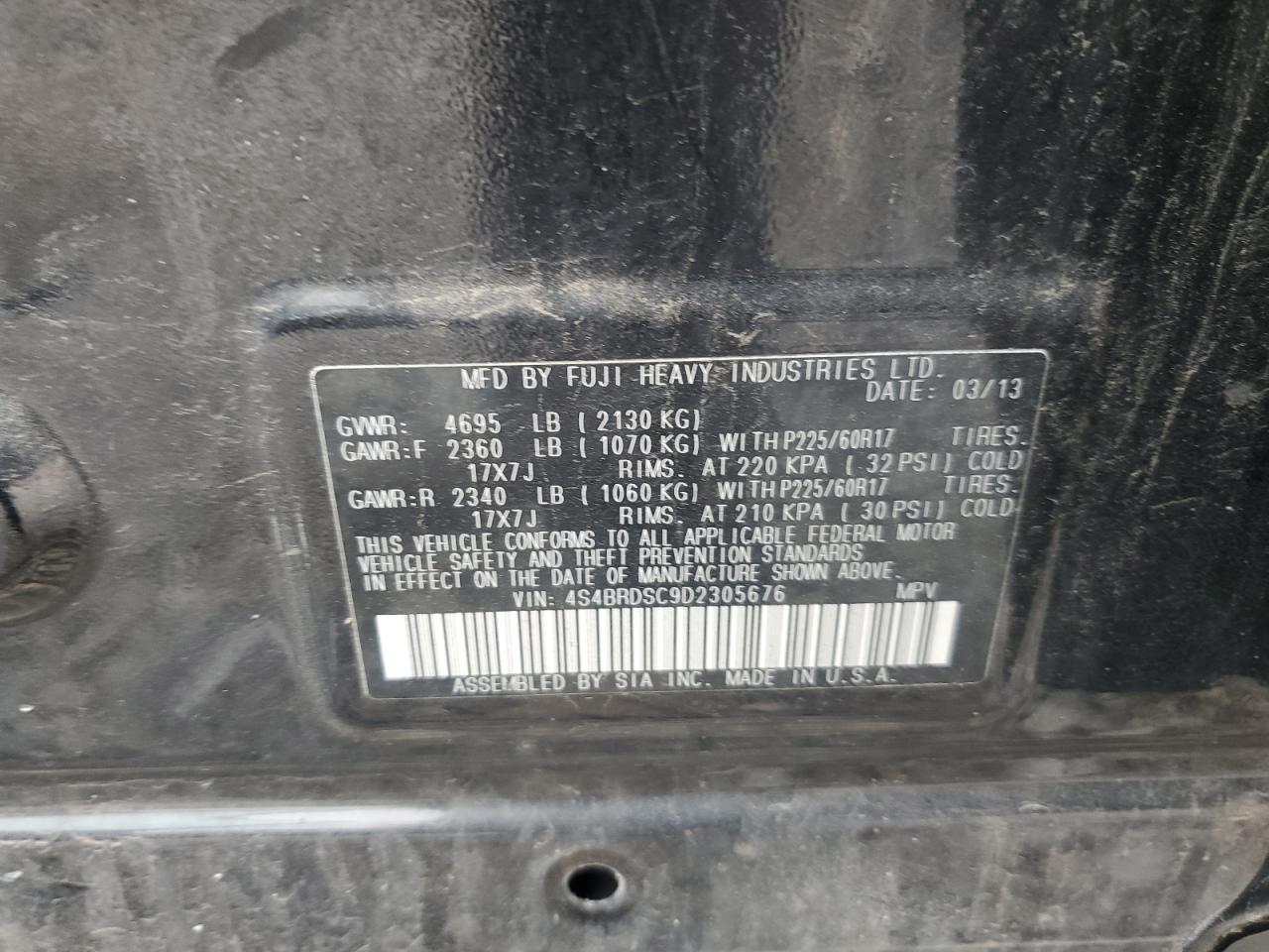 Subaru Outback 3.6r Limited Image 9