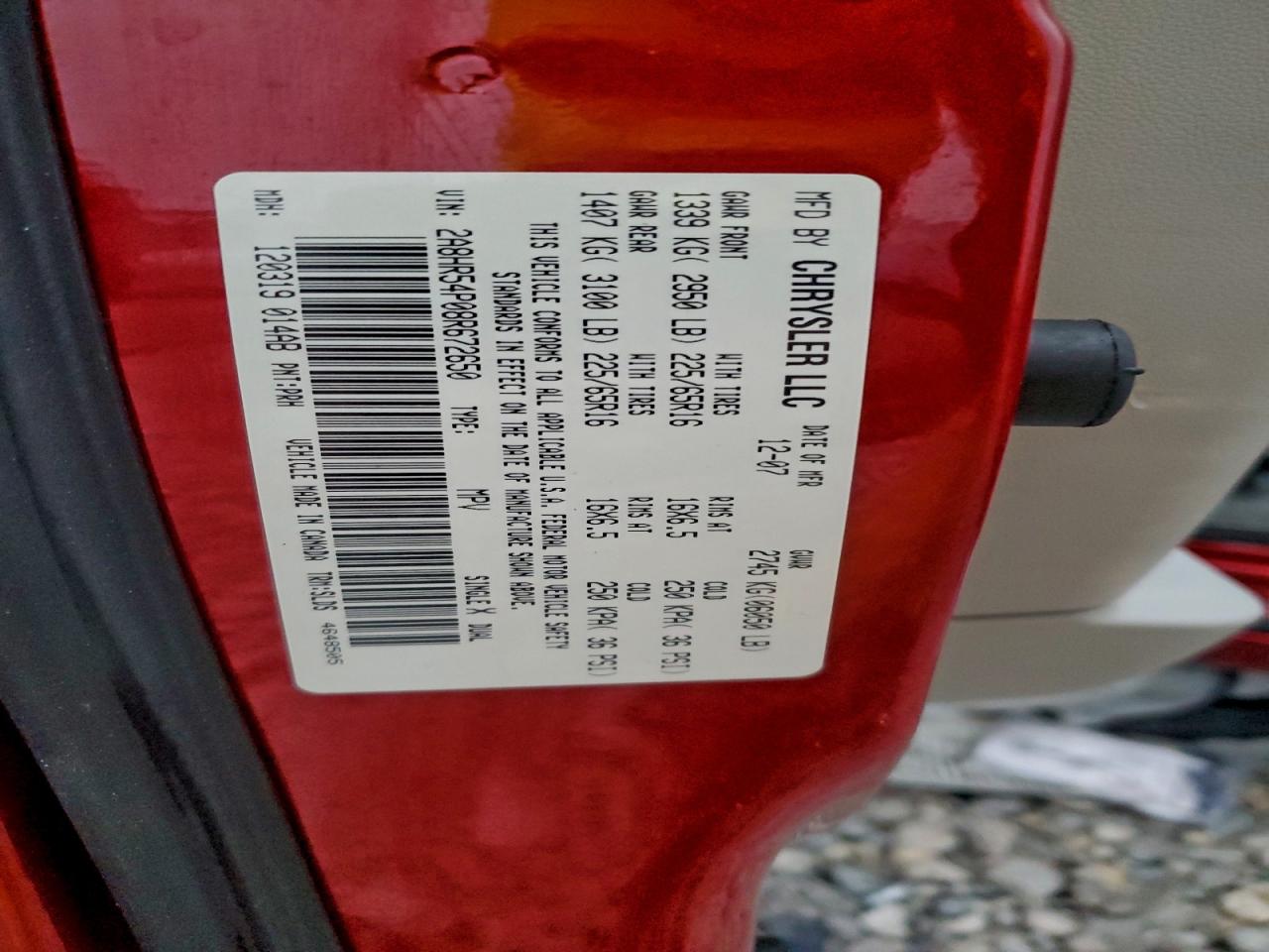 Chrysler Minivan Touring Image 10