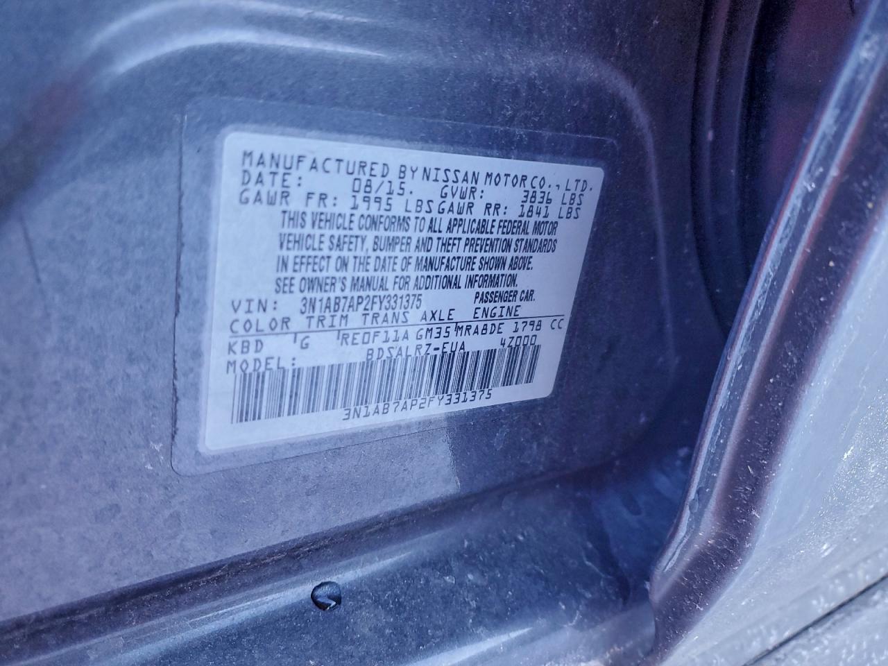 Nissan Sentra S Image 2