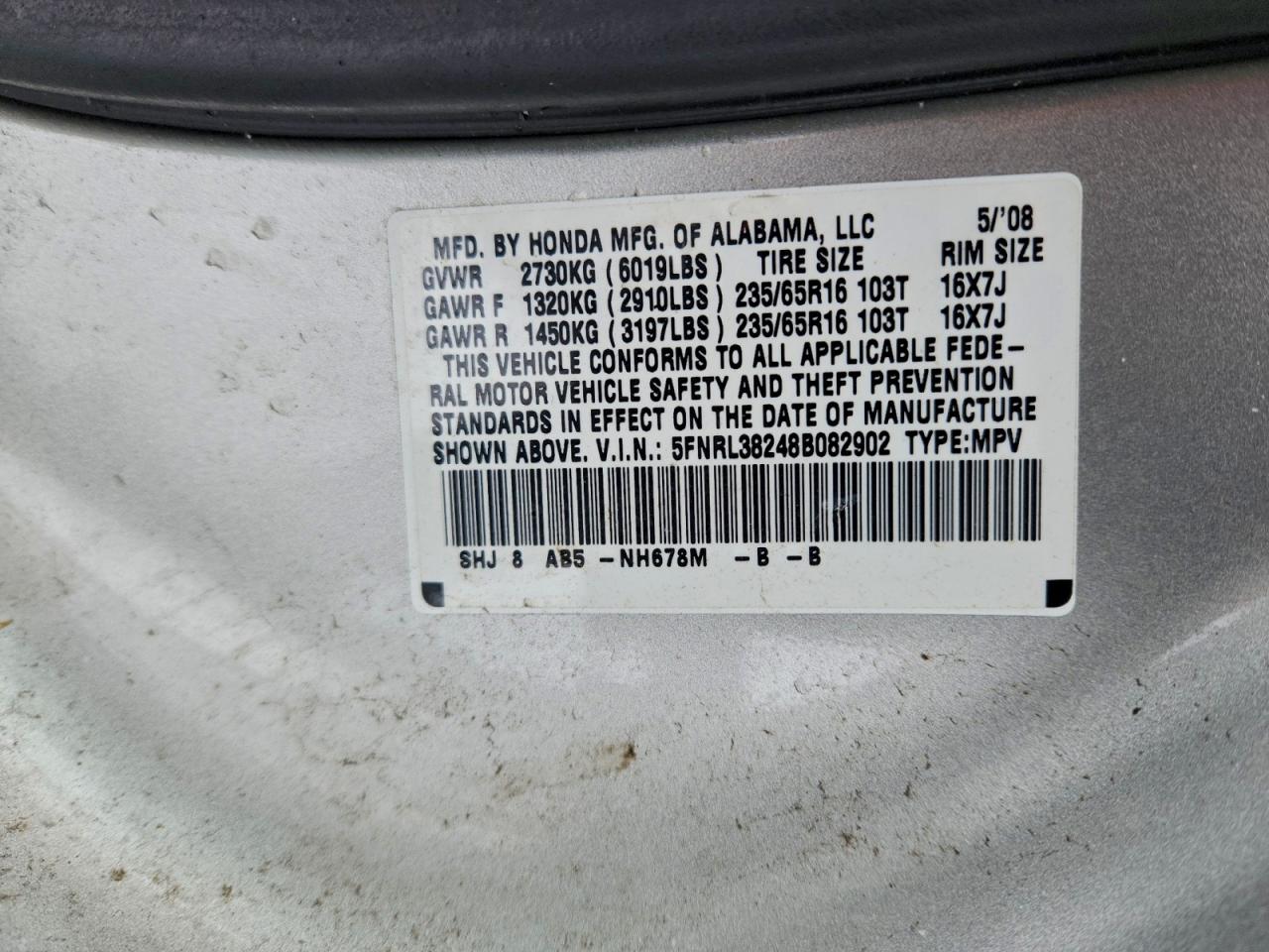 Honda Odyssey Lx Image 12