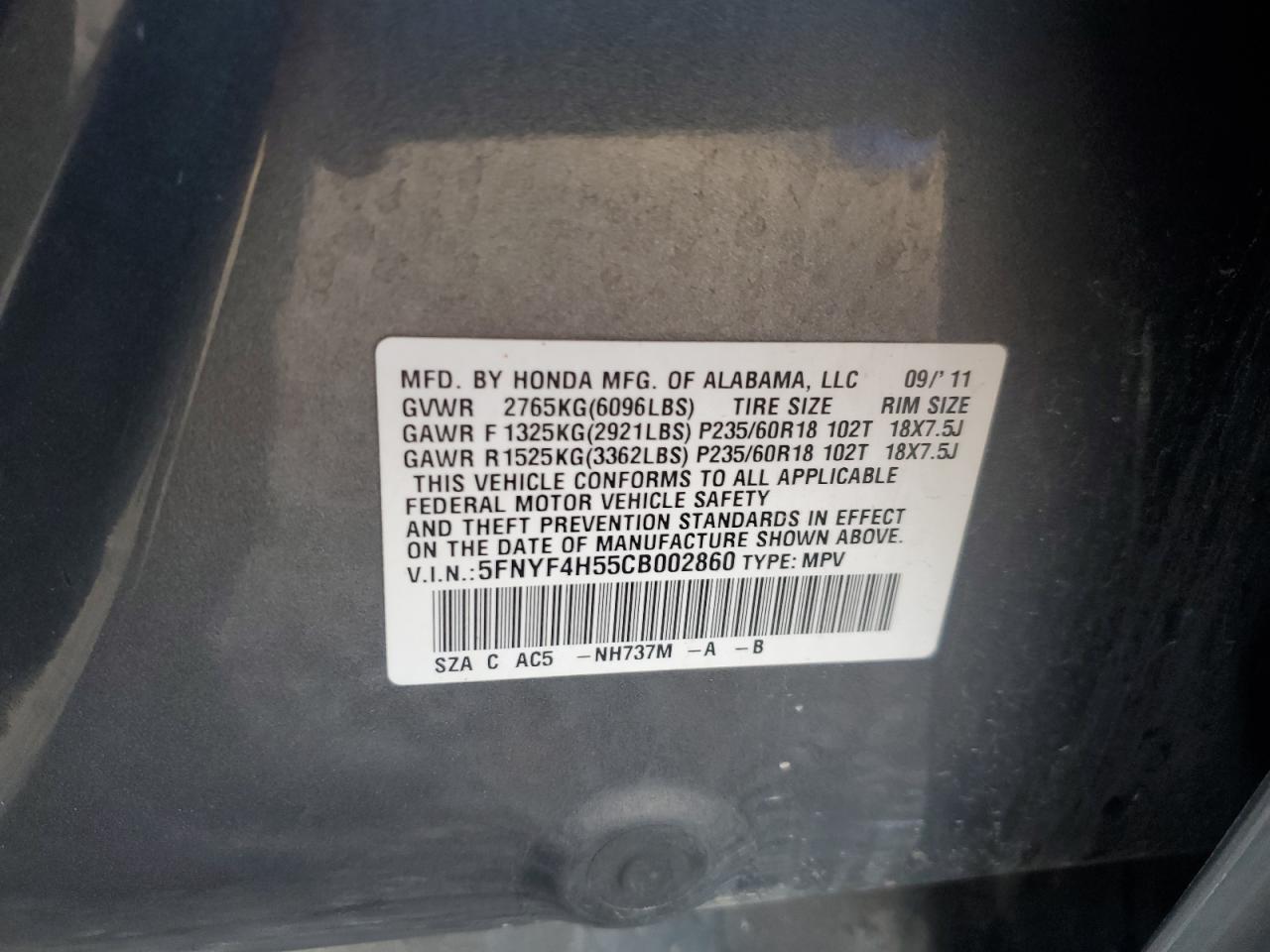 Honda Pilot Exl Image 13