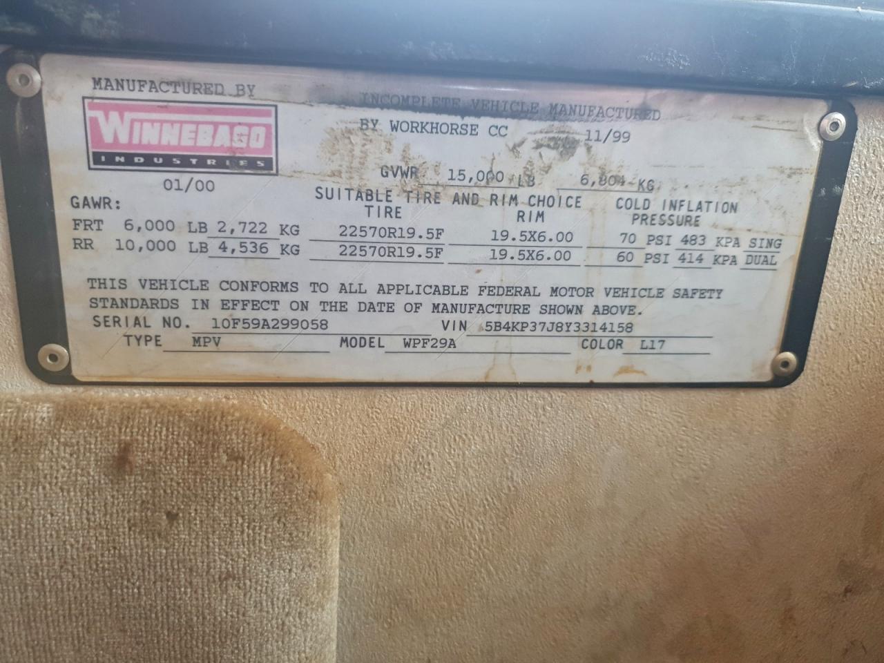 Winnebago Rv P3500 Image 8