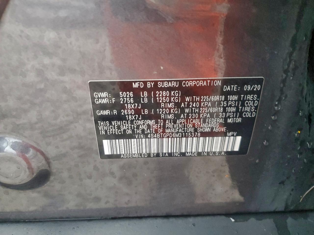 Subaru Outback Touring Image 10