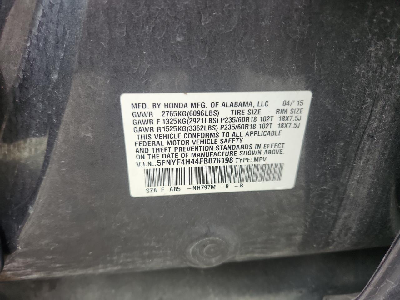 Honda Pilot Ex Image 13