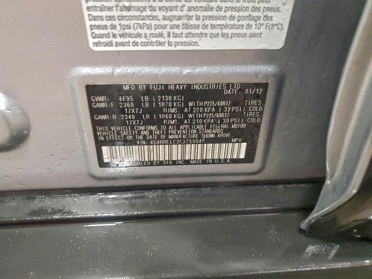 Subaru Outback 3.6r Limited Image 6