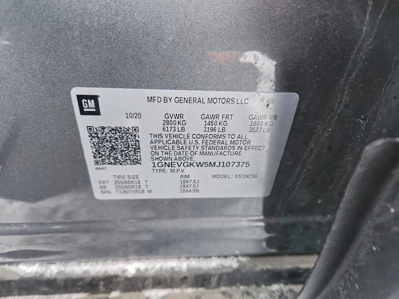 Chevrolet Traverse Lt Image 12