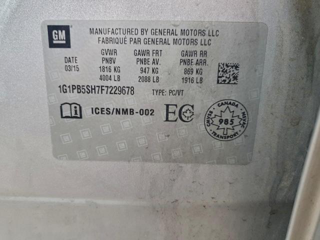 Chevrolet Cruze Ls Image 7