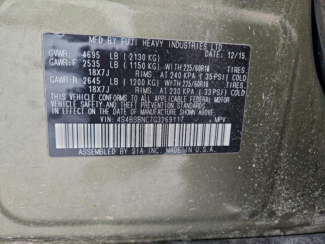 Subaru Outback 2.5i Limited Image 13